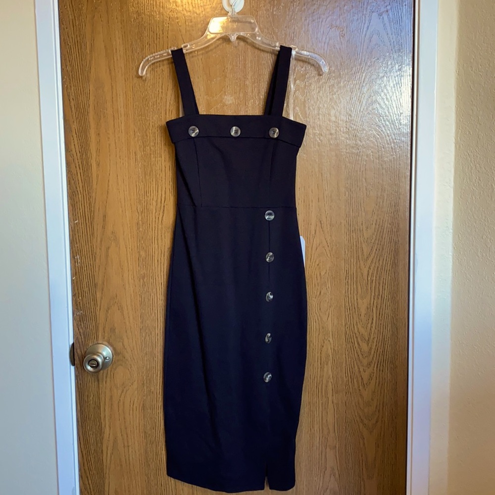 LBD Black Dress with Buttons